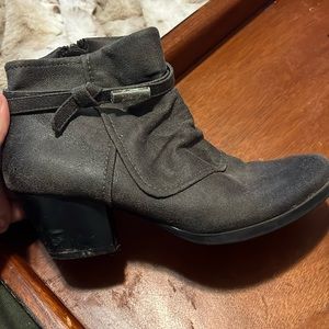 Rhapsody vegan leather strapped ankle boots